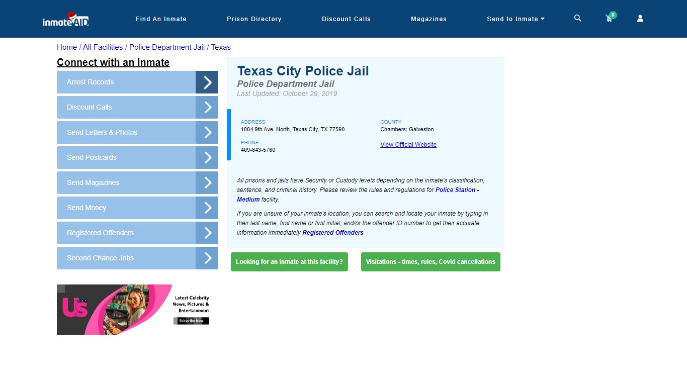 Texas City Police Jail & Inmate Search - Texas City, TX