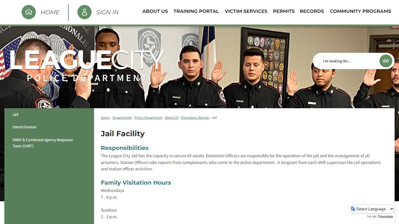 Jail Facility | The League City Official Website!