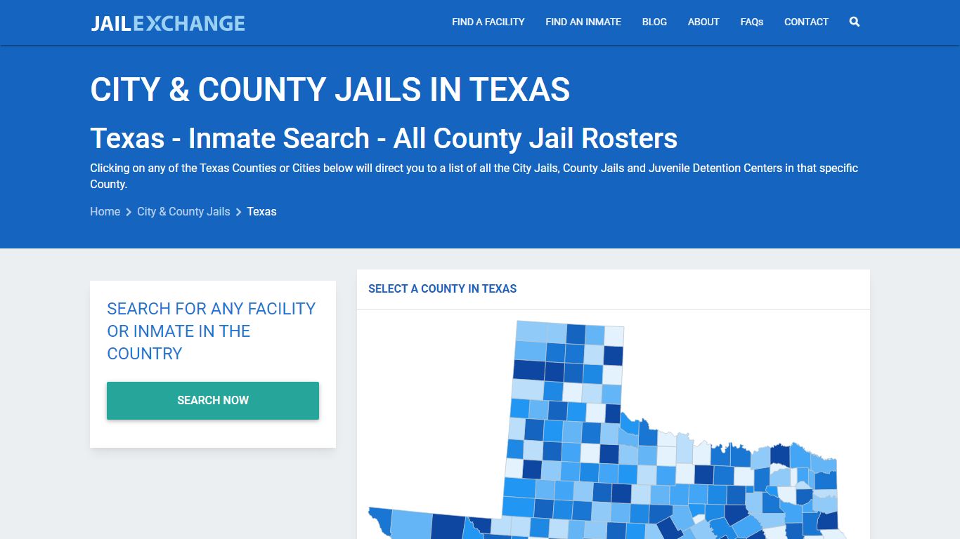 Inmate Search - Texas County Jails | Jail Exchange